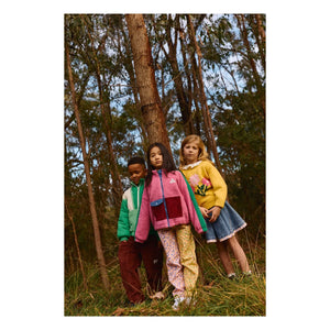 Goldie + Ace - Blue Denim Floral Pattern Skirt
