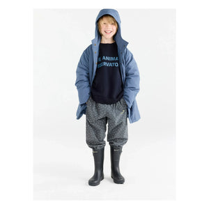 The Animals Observatory - Aslan Long Jacket Recycled Fiber | Grey blue