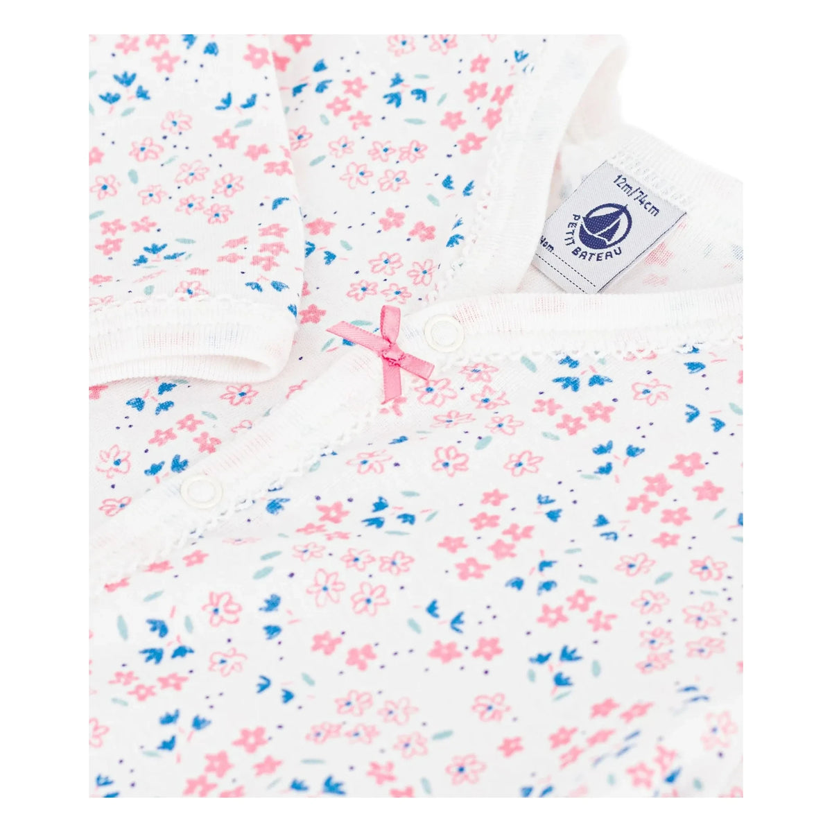 Petit Bateau - Dors Bien Floral Pajama | White
