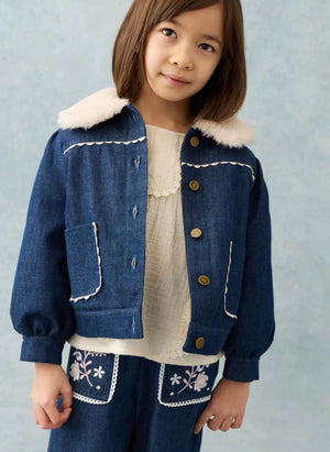 Louise Misha - Rafalina Denim Jacket | Dark Blue