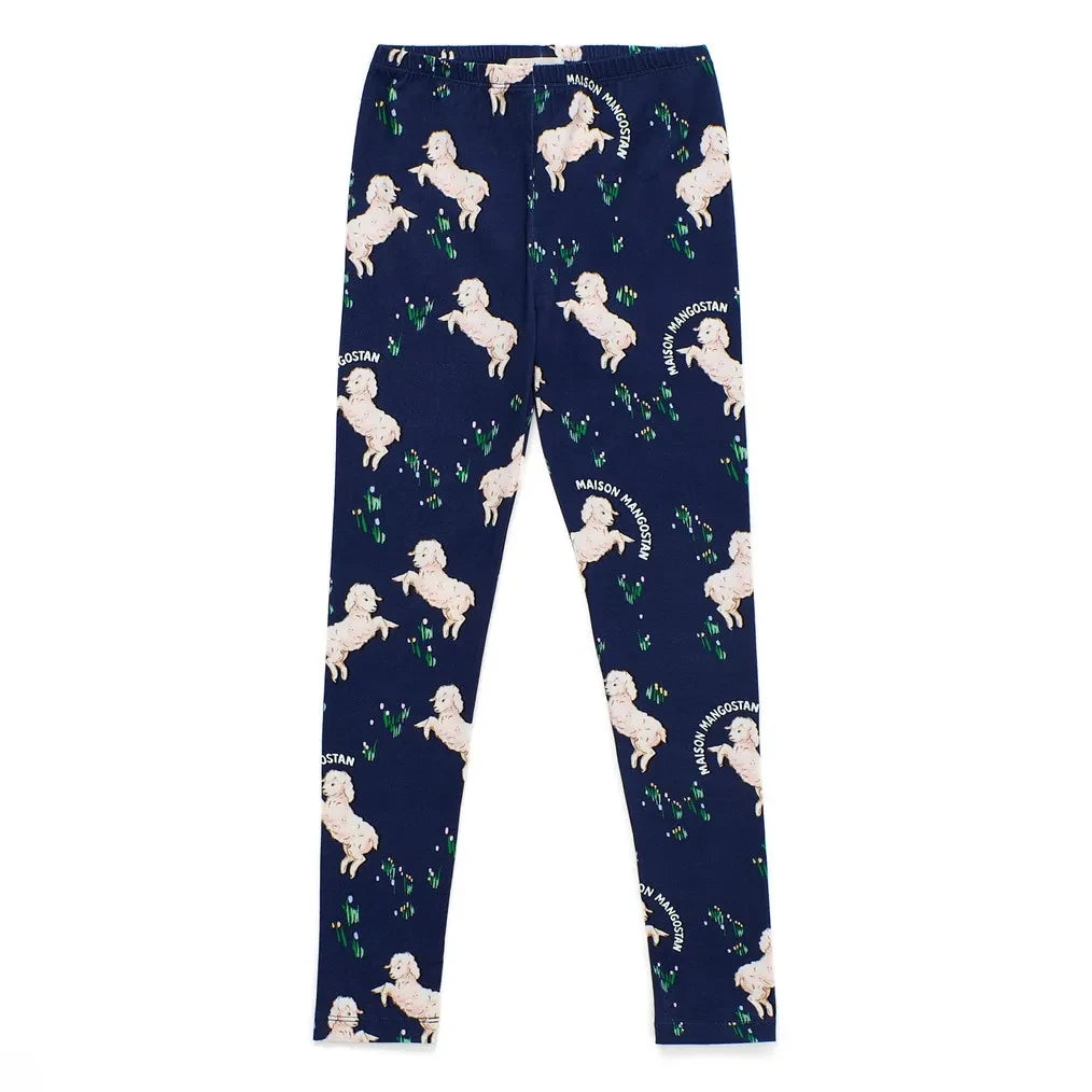 Maison Mangostan - Sheep Leggings | Dark Blue