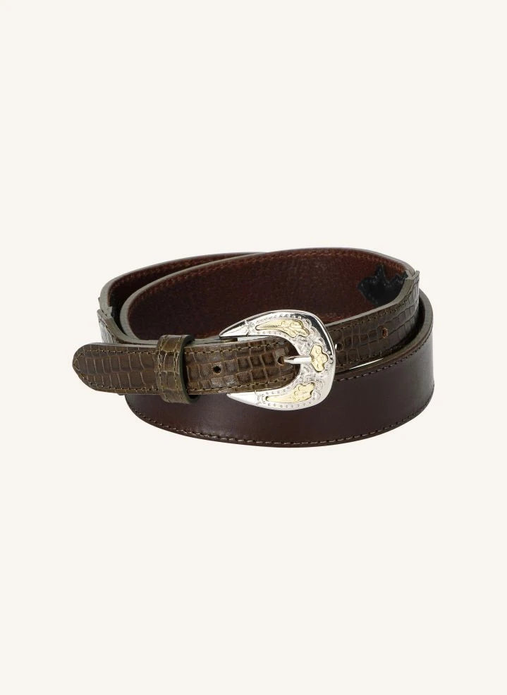 herbert frère soeur - La Boston Leather Belt | Chocolate