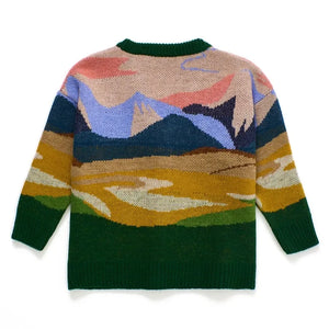 Maison Mangostan - Landscape Cardigan | Green