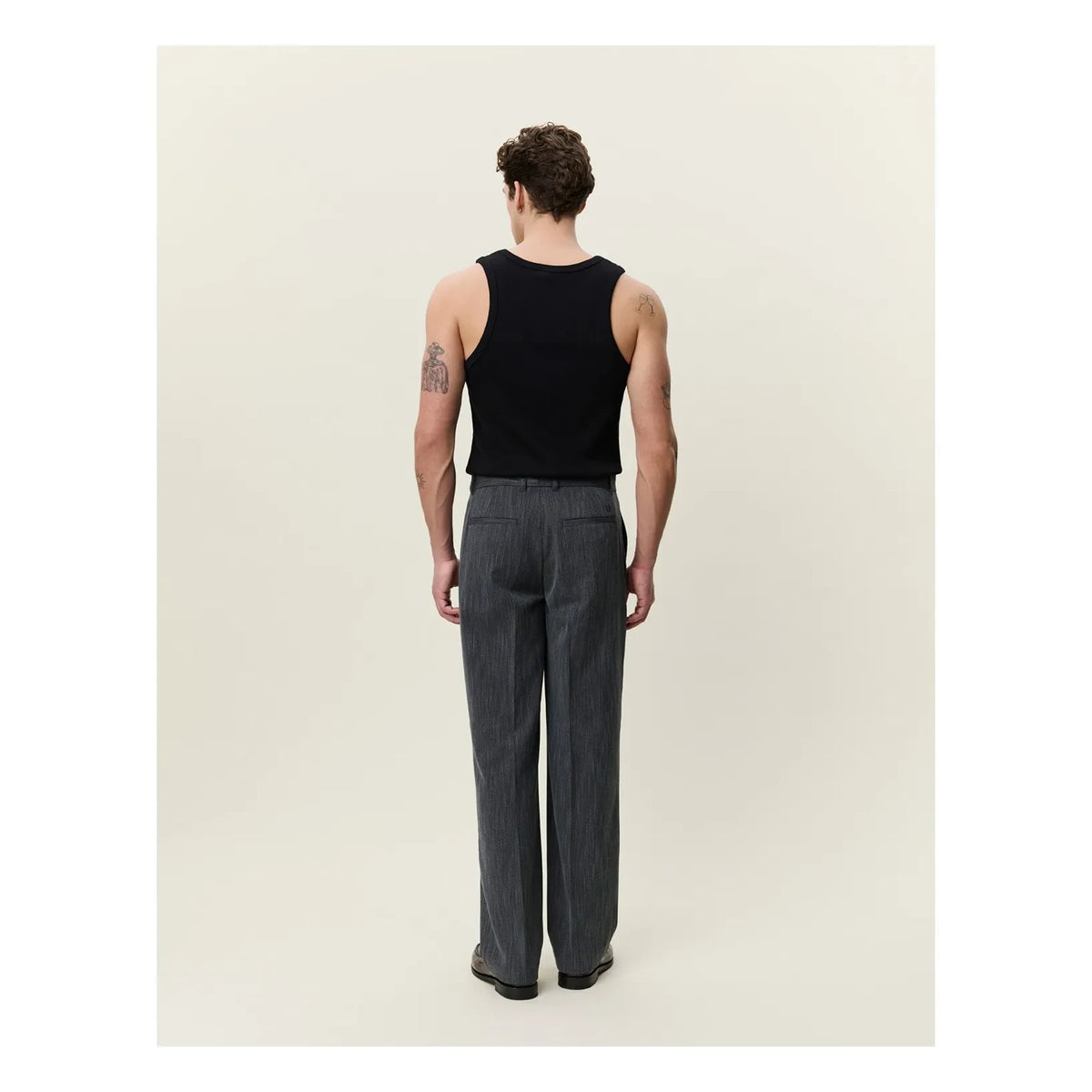 Les Deux - Houndstooth Pants | Dark Gray