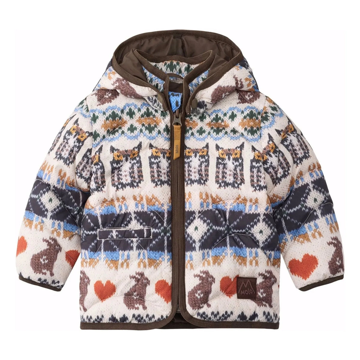 Molo - Harmony Recycled Fiber Fleece Jacket | Brown