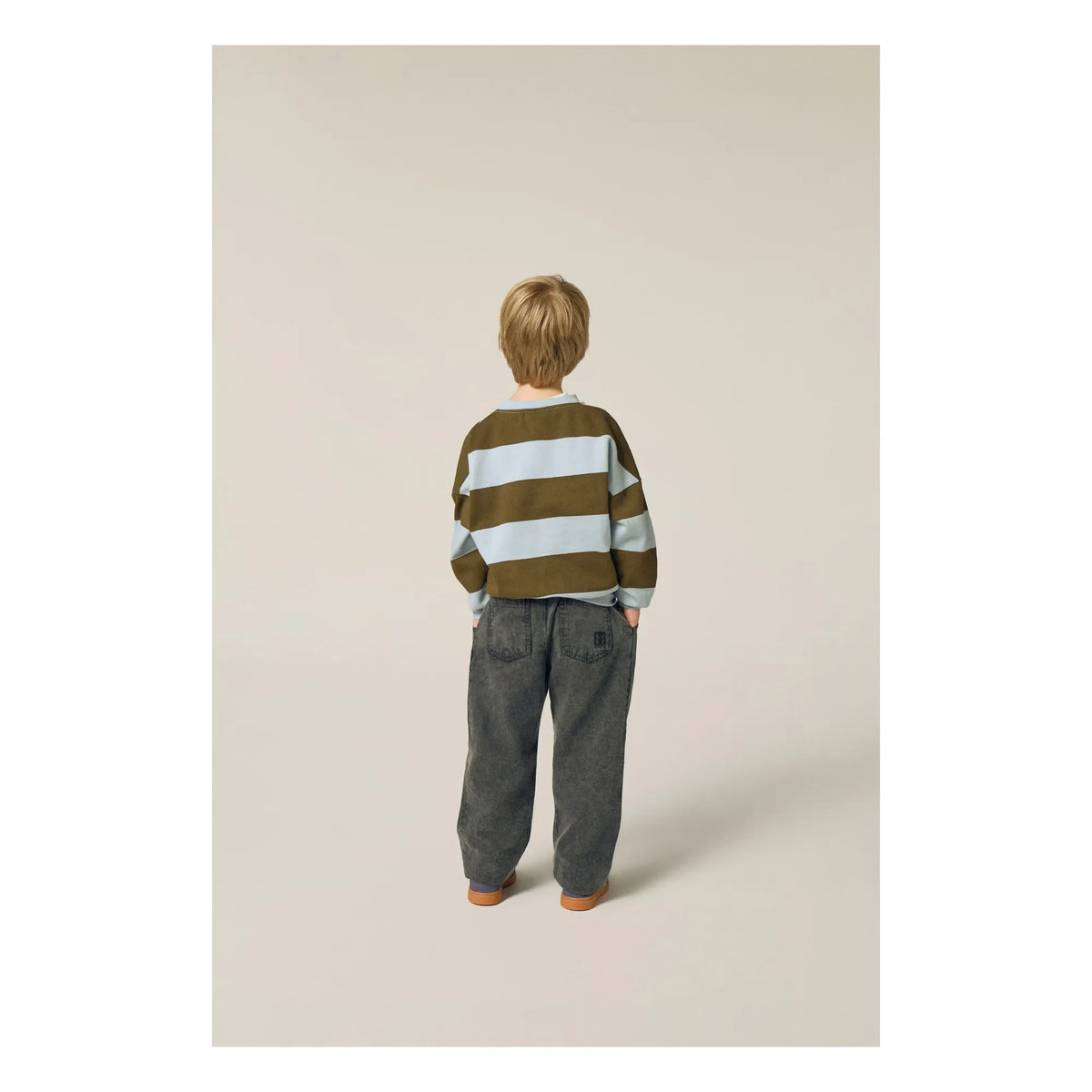 The Campamento - Striped sweatshirt | Haki