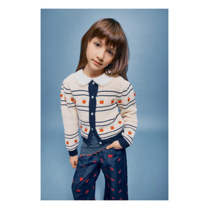 Bebe Organic - Daisy Apples Organic Cotton Cardigan | Ecru