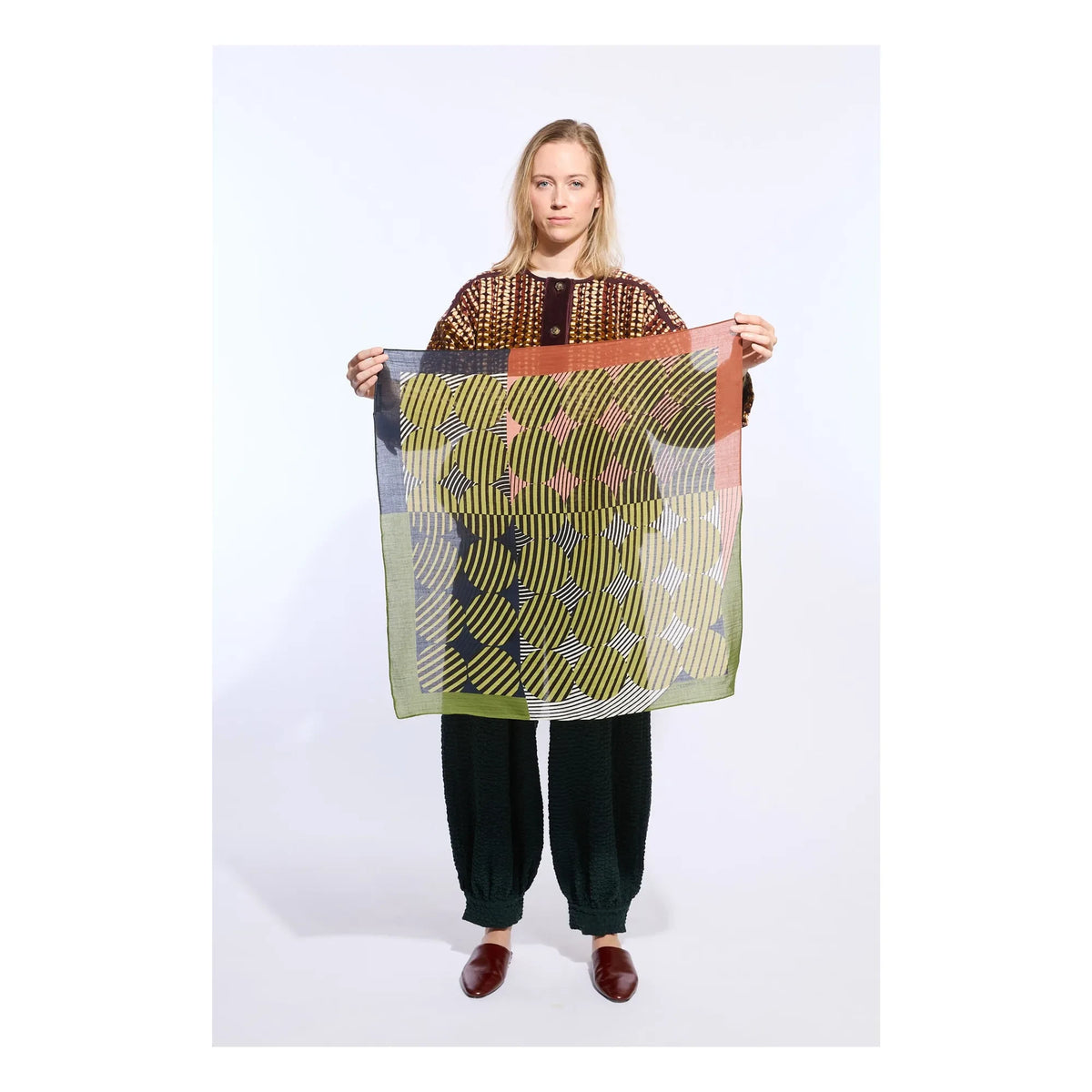 Mapoésie - Denim Scarf | Sage