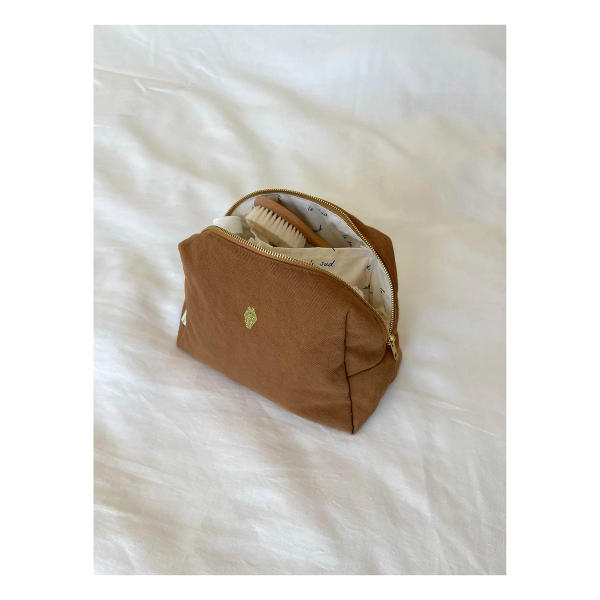 Milinane - Jade Cosmetic Bag | Camel