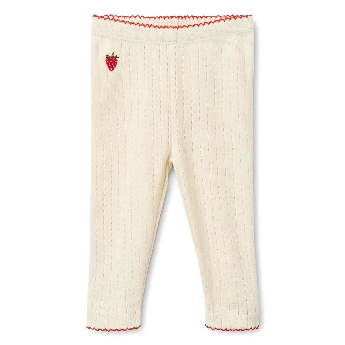 Flöss - Flora Pointelle Leggings | Cream