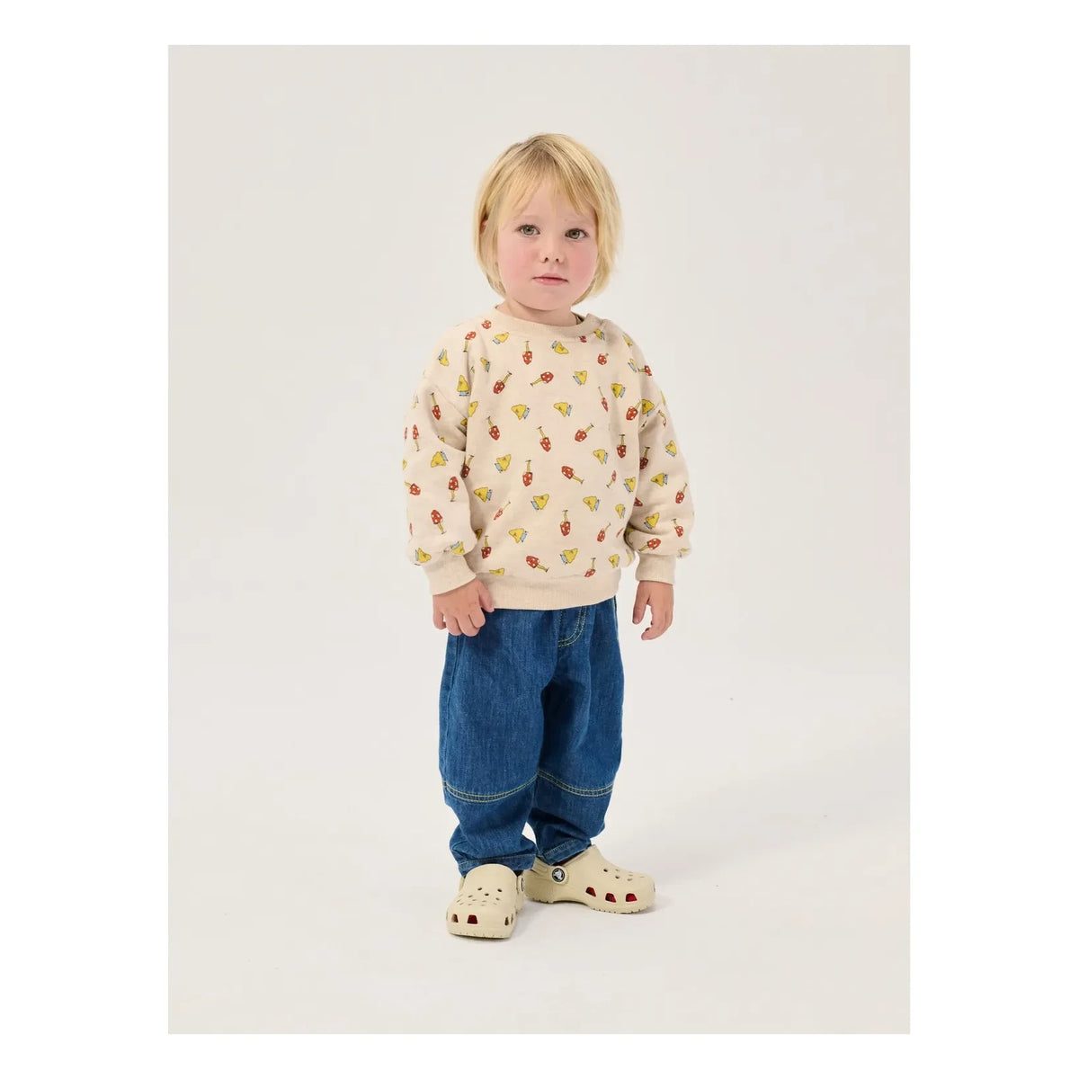 Bobo Choses - Mushroom Sweat Organic Cotton Baby | Ecru