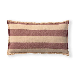 Lorena Canals - Striped Rectangular Pillow | Burgundy