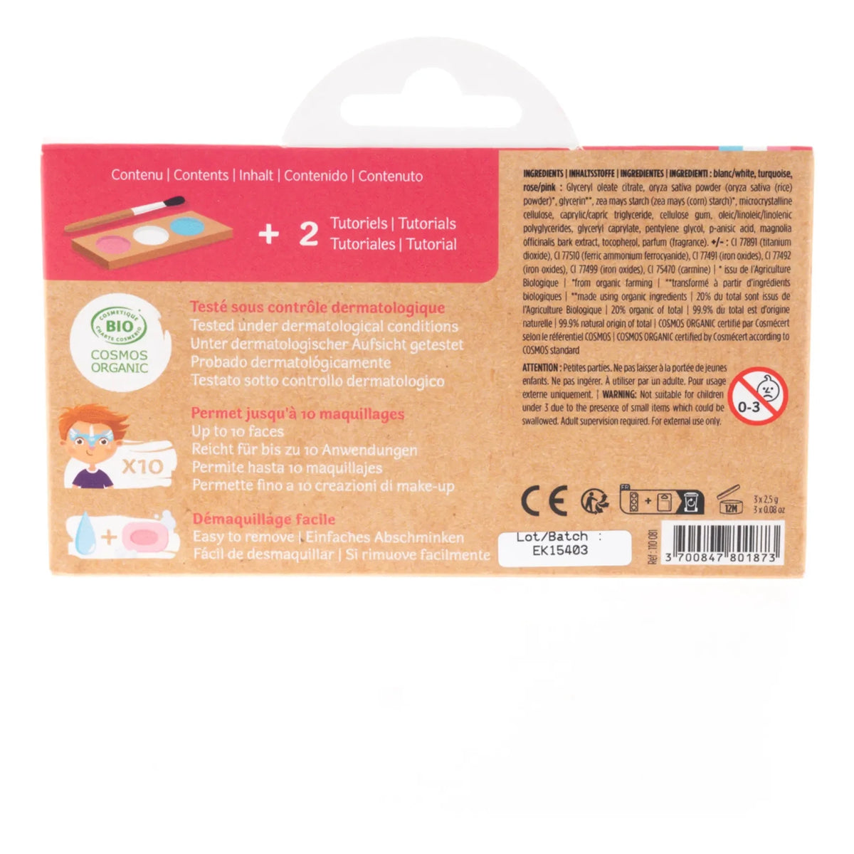 Namaki - Princess & Unicorn 3-Eyed Makeup Set | Pink