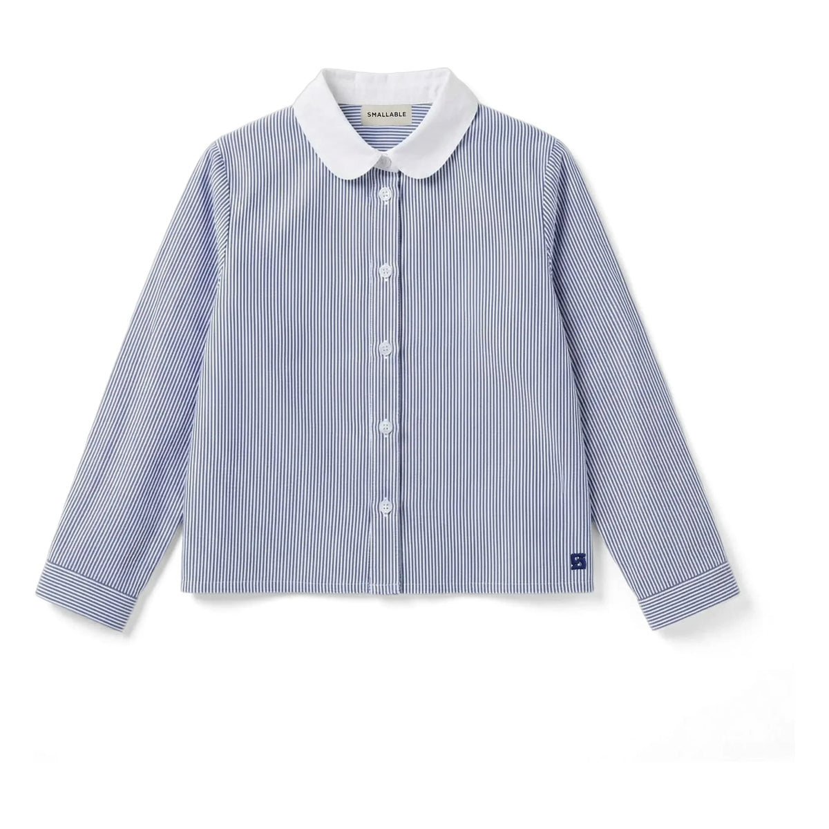 Smallable Kid - Clia Striped Shirt | Royal Blue