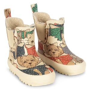 Konges Sløjd - King Cats Rain Boots | Beige