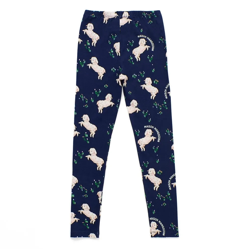 Maison Mangostan - Sheep Leggings | Dark Blue