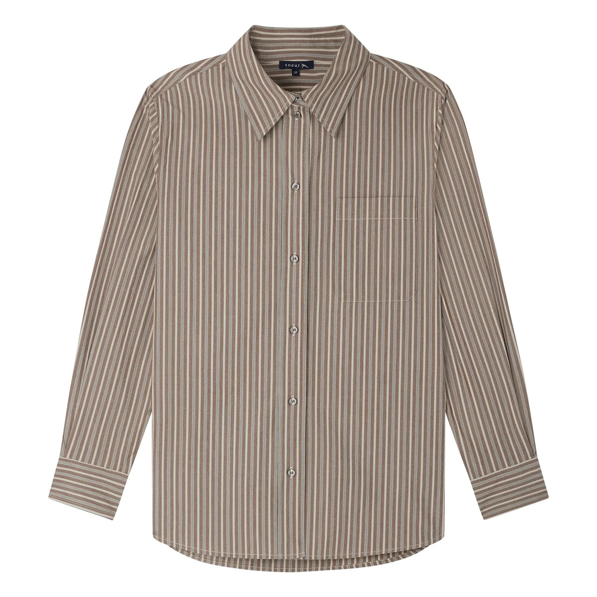 Soeur - Alphée Striped Shirt | Verdigris