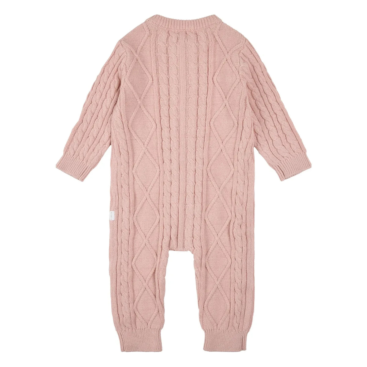 Petit Lem - Organic Cotton Floral Pattern Knit Bodysuit | Pink