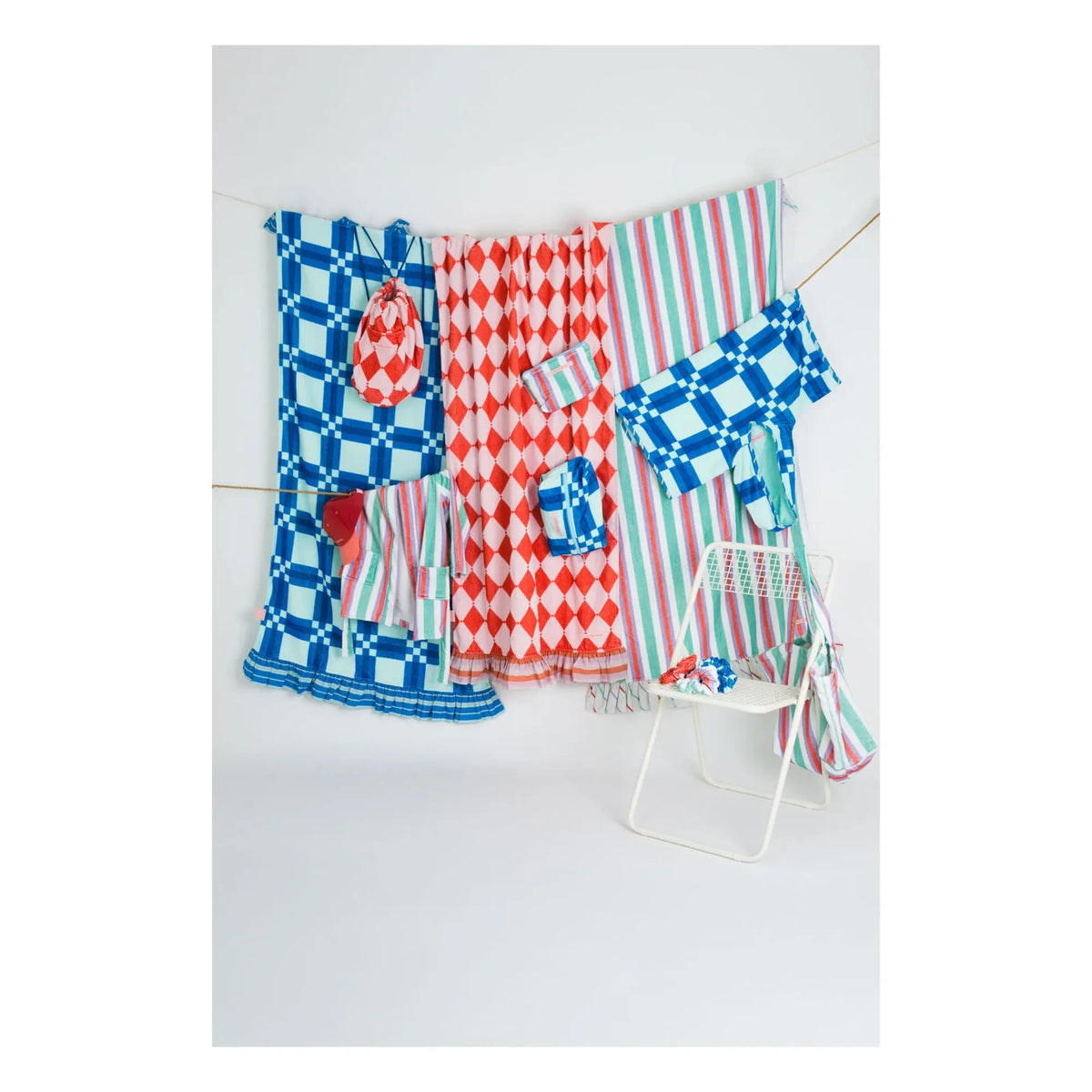 Jera Mini - Striped Towel Beach Bag