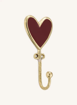 Doing Goods - Pyar Heart Brass Hanging Hook | Gold