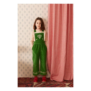 Hello Simone - Missy Fitted Velvet Overall | Green