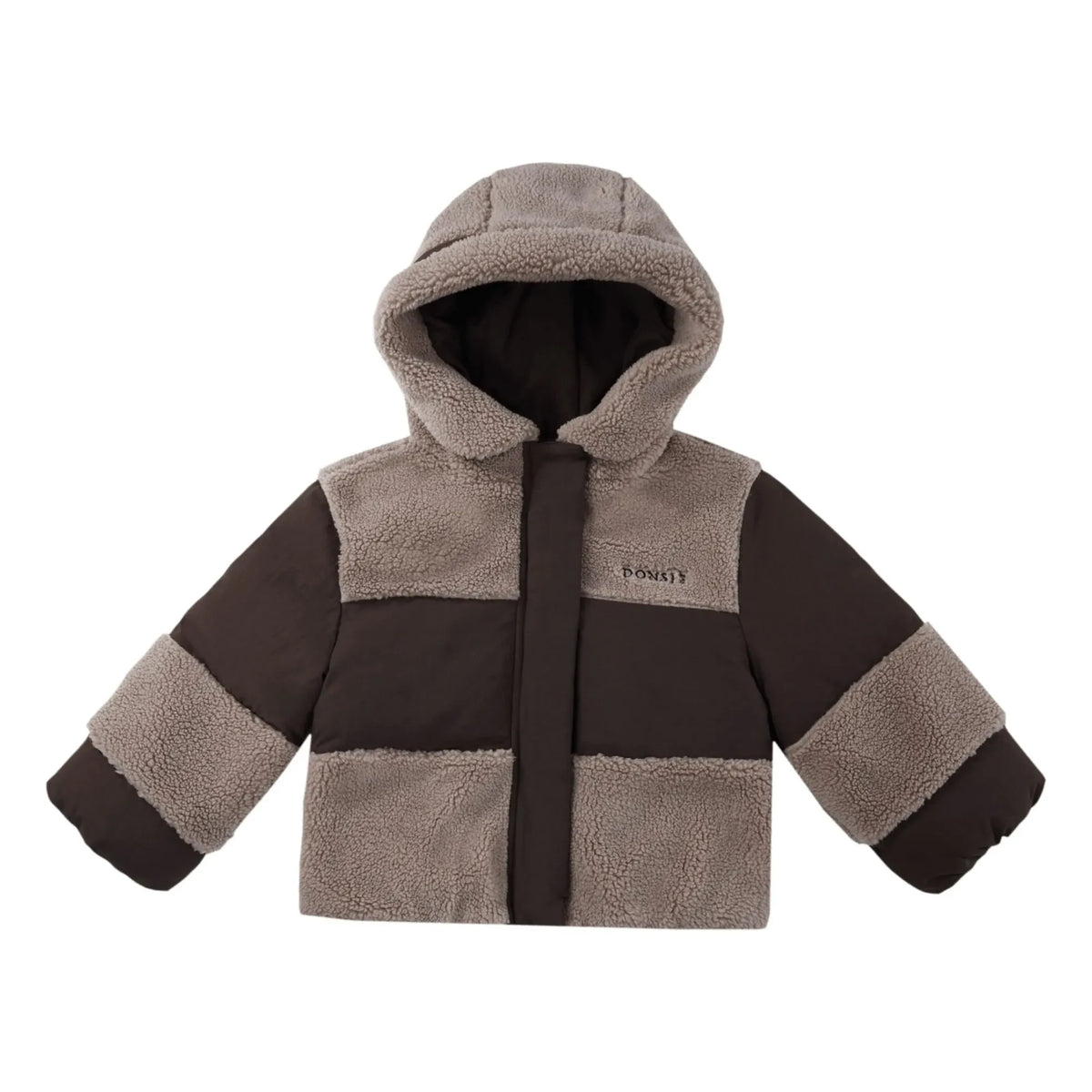 Donsje - Damian Mixed-Material Coat | Brown
