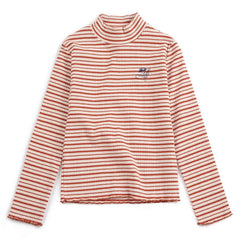 Bobo Choses - Organic cotton striped side-neck top | Red
