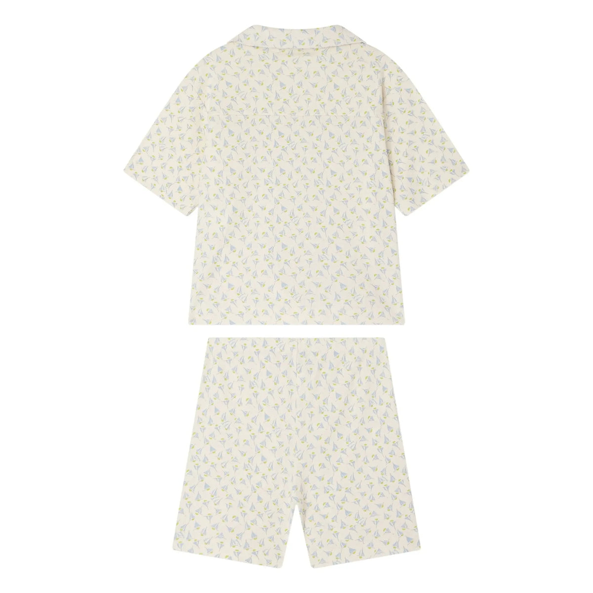 Bonpoint - Pyjamas Lothar Sailboats Organic Cotton | White