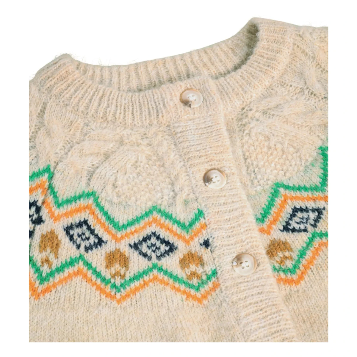Molo - Pointelle Gemma cardigan | Beige