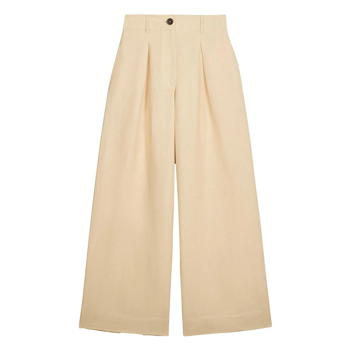 Louise Misha - Federica Linen and Cotton Pants | Ivory