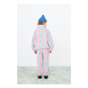Tinycottons - Striped Sherpa Sweatshirt | Pink