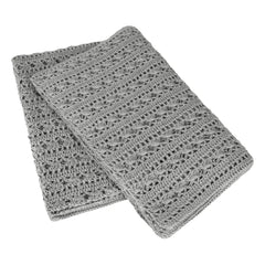 Numero 74 - Tara Crochet Blanket | Silver Grey S019