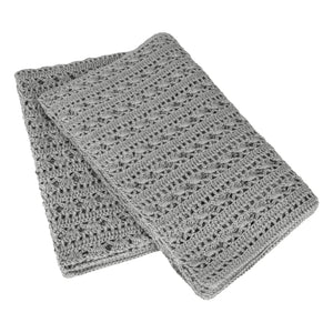 Numero 74 - Tara Crochet Blanket | Silver Grey S019
