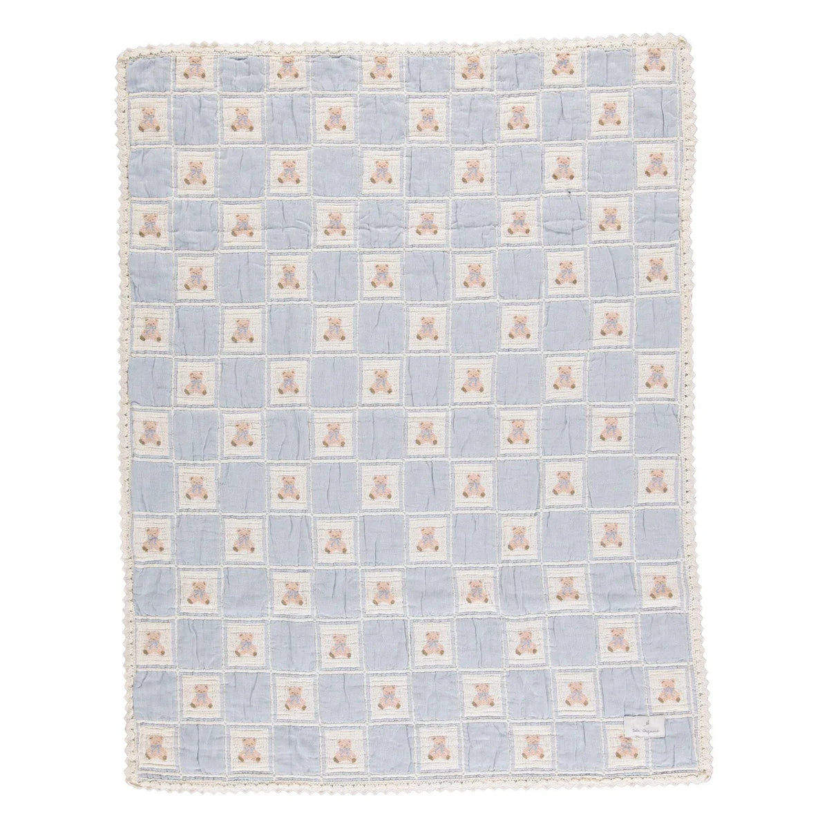 Bebe Organic - Organic Cotton Teddy Blanket | Blue