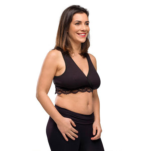 Carriwell Crossover Sleeping + Nursing Bra - Black-Nursing Bras-Black-Extra Large | Natural Baby Shower