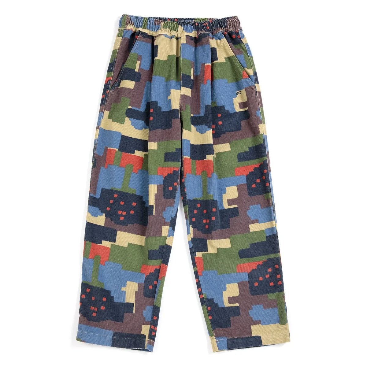 Bobo Choses - Camouflage Trousers Corduroy Organic Cotton | Olive
