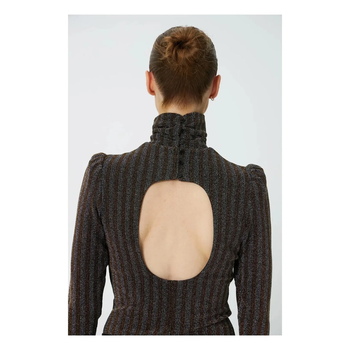Stella Nova - Irize Striped Blouse | Gold