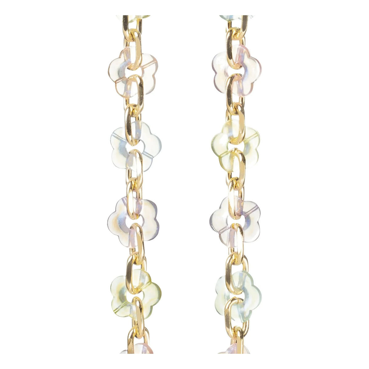 LaCoqueFrançaise - Cassy Holographic 100 cm Long Chain | Transparent