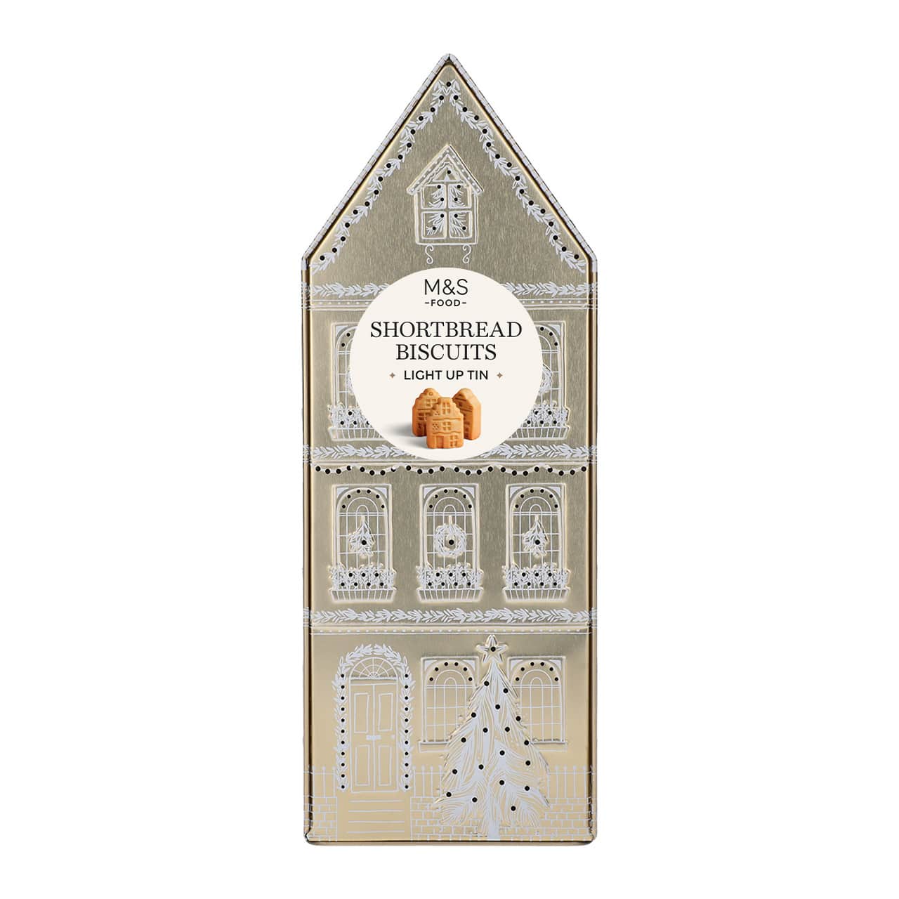 M&S Food Lighted Hazelnut Cookie House