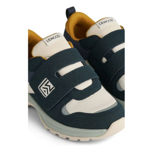 Liewood - Denisa Recycled Fiber Striped Sneakers | Navy