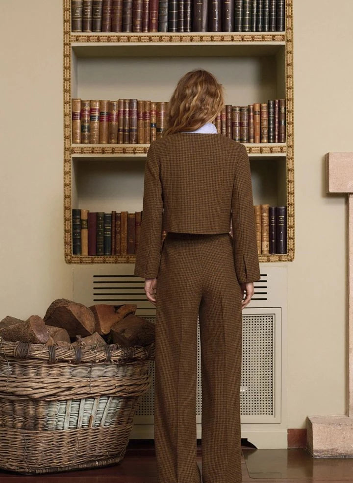 Maria de la Orden - Joséphine Tweed Jacket | Beige Brown