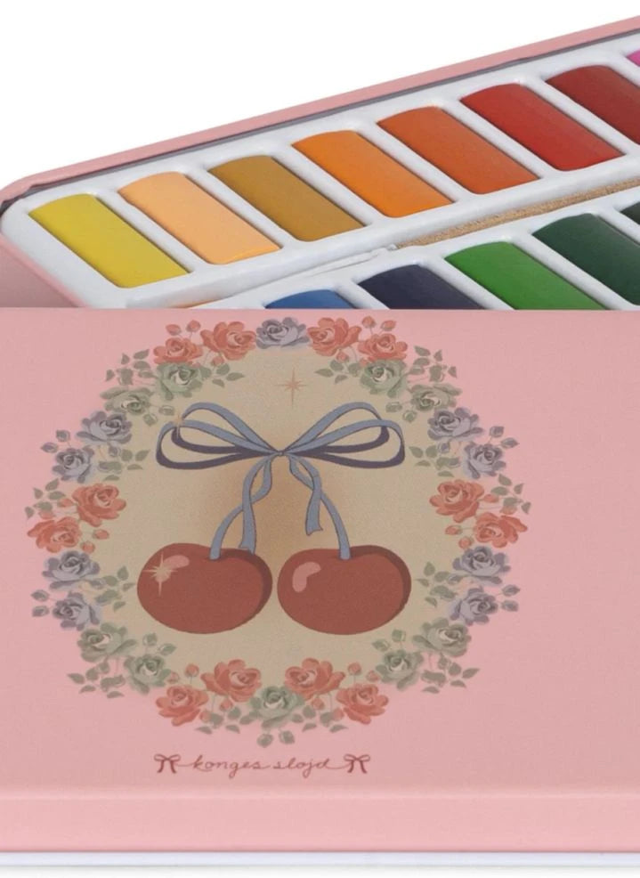 Konges Sløjd - Cherry watercolor pencils - 24-piece box