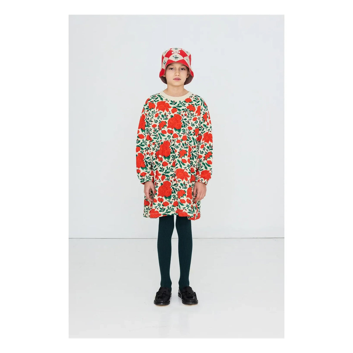 Tinycottons - Organic Cotton Roses Dress | Cream
