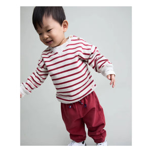 Búho - Burgundy Jogger with Corduroy