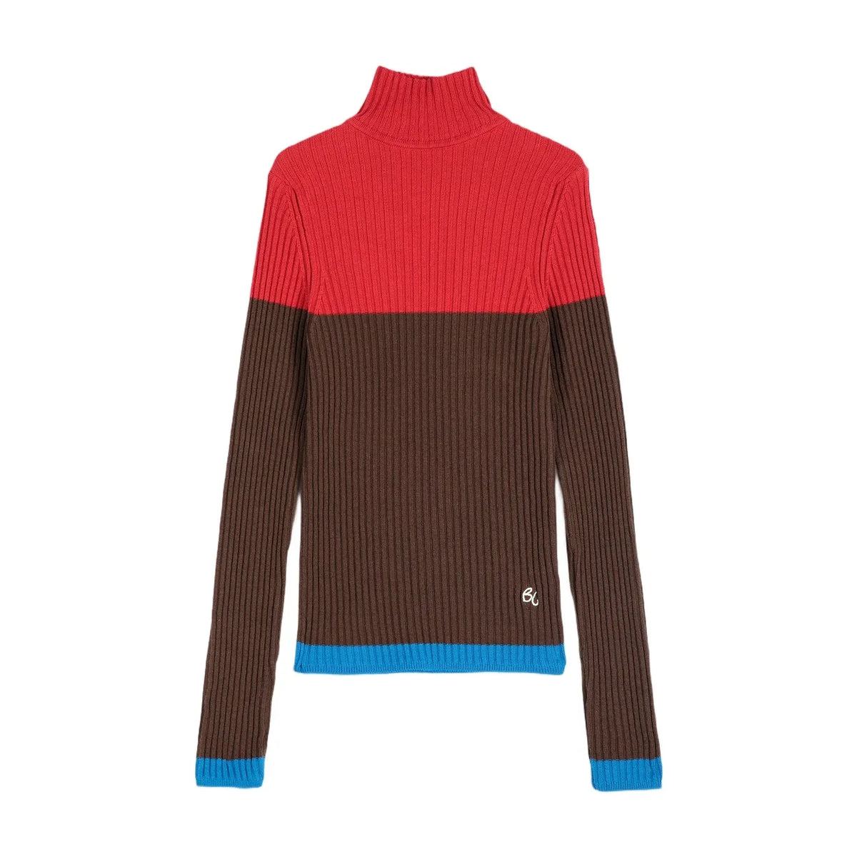Bobo Choses - Color Block Organic Cotton Sweater | Brown