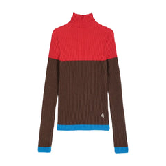 Bobo Choses - Color Block Organic Cotton Sweater | Brown