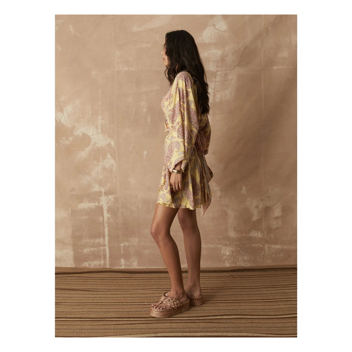 Boteh - Calico Cotton Dress | Lemon Yellow