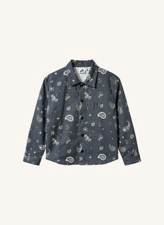 Cos I Said So - Grey Paisley Overshirt
