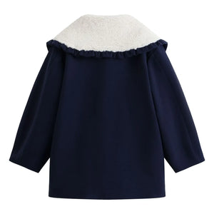 C'era Una Volta - Embroidered Nancy Coat | Navy