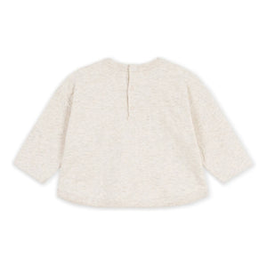Petit Bateau - En Plein Coeur Baby T-Shirt | Heather Beige